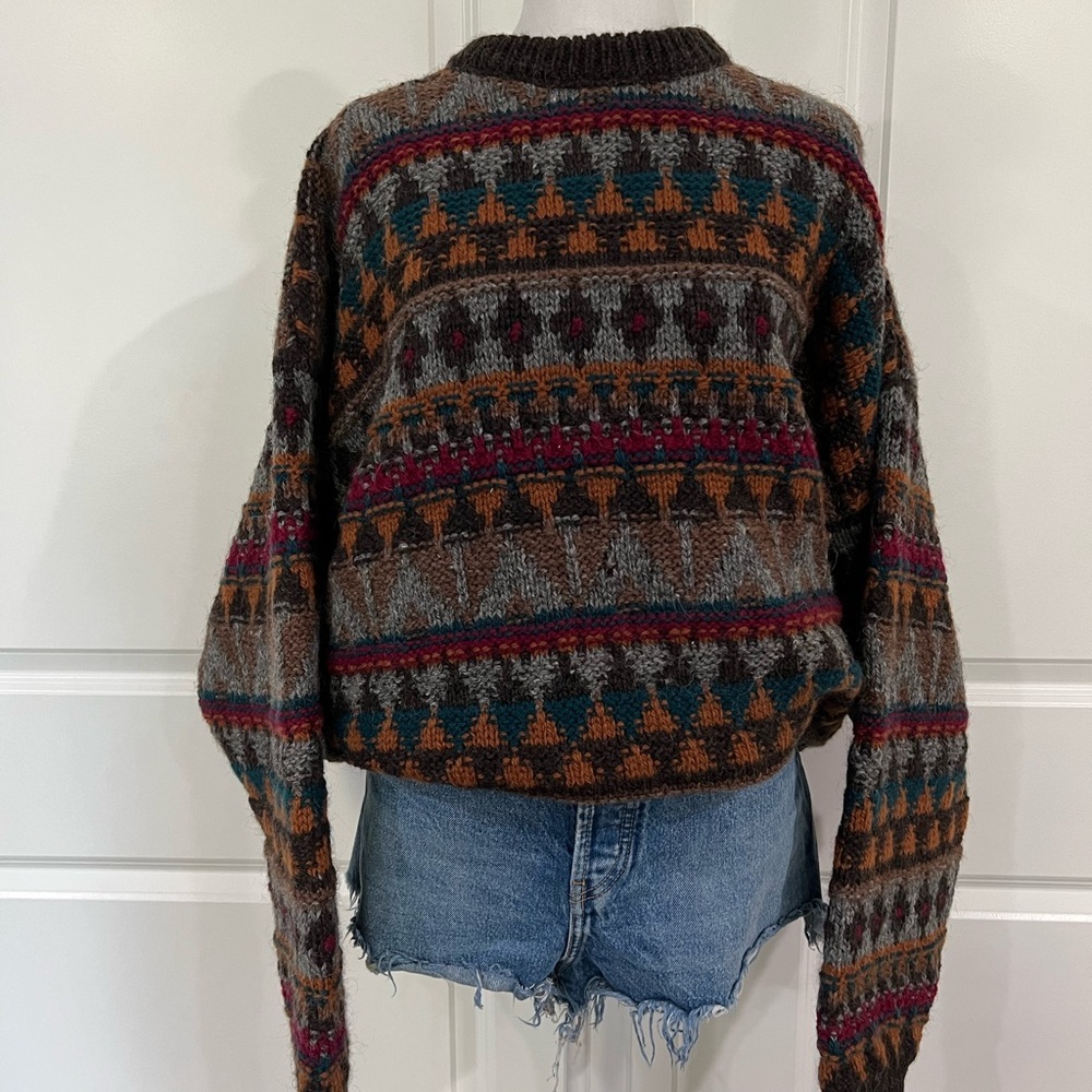 Multicolor Patterned Women's Sweater